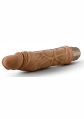 Dr. Skin Cock Vibe 10 Vibrating Dildo - Caramel - 8.5in