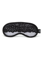 Fifty Shades Of Grey Play Nice Satin and Lace Blindfold - Black/Silver