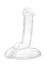 Glas Rideable Standing Glass Cock with Stability Base - Clear - 7.5in