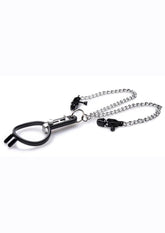 Master Series Degraded Mouth Spreader with Nipple Clamps - Black