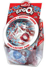 Ringo's Erection Cock Rings Waterproof - Assorted Colors (36 Per Fishbowl - Assorted Colors