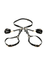 Strict Bondage Harness with Bows - Black - Large/Medium