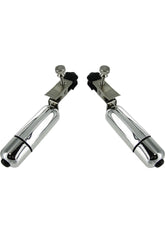 Trinity Men Nipple Clamps with Bullets - Gray