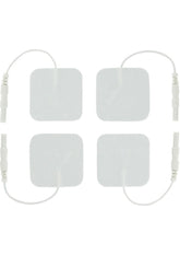 Zeus Electrosex Adhesive Electro-Pads - White - 4 Pack