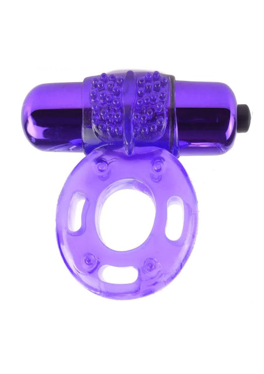 Turn Up the Pleasure with the Fantasy C-Ringz Vibrating Super Cock Ring with Bullet