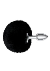 3fluffy Bunny Metal Plug W/ Black Tail