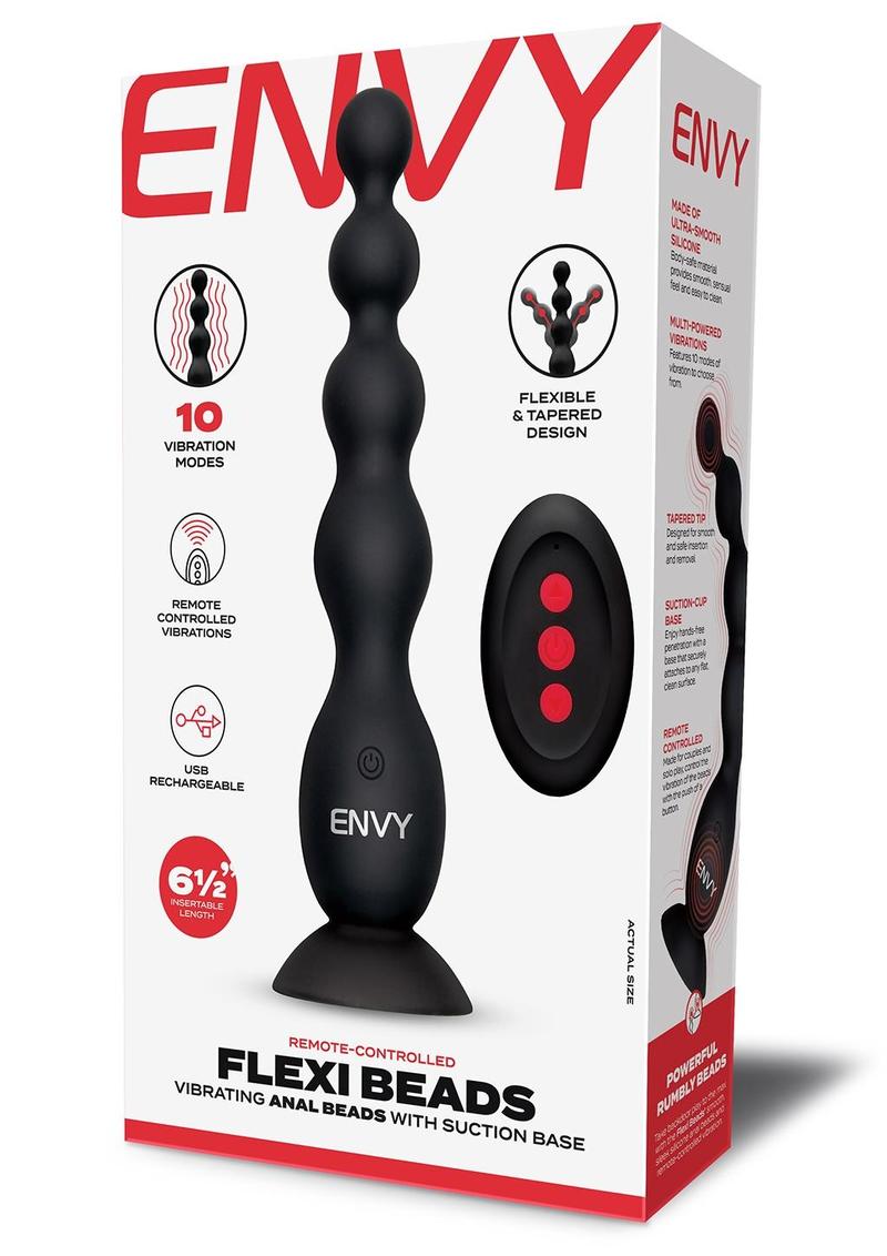 6.5 Remote Control Anal Beads Suction - Black