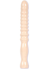 Anal Twist Probe with Easy-Grip Handle - Vanilla