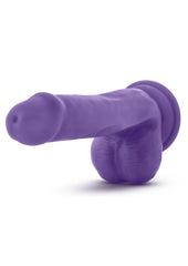 Au Naturel Bold Delight Dildo with Suction Cup - Purple - 6in