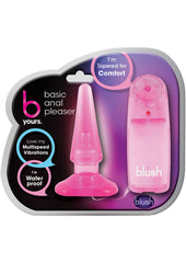 B Yours Basic Vibrating Butt Plug with Remote Control - Pink