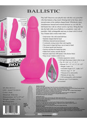 Ballistic Silicone Rechargeable Vibrator with Remote Control