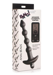 Bang 25x Rechargeable Silicone Anal Beads with Remote Control - Black