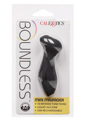 Boundless Mini Massager Rechargeable Silicone Clitoral Stimulator - Black