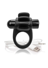 Charged Skooch Rechargeable Vibrating Silicone Cock Ring Waterproof