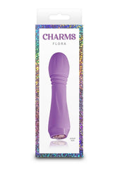 Charms Flora Rechargeable Silicone Mini Vibrator - Purple