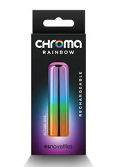 Chroma Rainbow Rechargeable Vibrator - Multicolor - Small