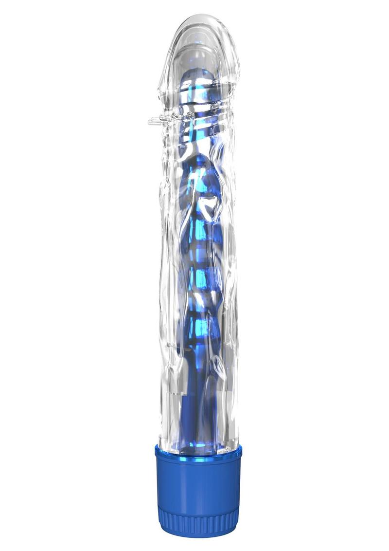 Classix Mr. Twister Vibrator with Sleeve - Blue/Clear - Set