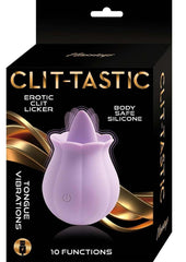 Clit-Tastic Erotic Clit Licker Rechargeable Silicone Clitoral Vibrator - Lavender/Purple