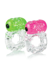 Color Pop Big O Silicone Vibrating Cock Ring Waterproof