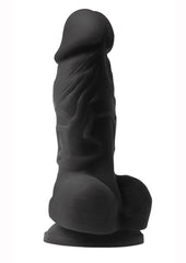 Colours Pleasure Silicone Dildo - Black - 4in