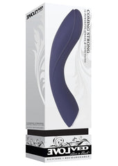 Coming Strong Rechargeable Silicone Vibrator - Purple