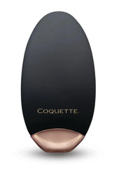 Coquette The Lay Me Down Rechargeable Silicone Vibrator - Black/Gold