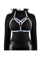 Cosmo Harness Vamp Chest Harness - Multicolor/Rainbow - Medium/Small