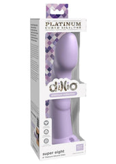 Dillio Platinum Super Eight Silicone Dildo - Lavender/Purple - 8in