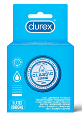 Durex Classic Latex Condoms - 3-Pack