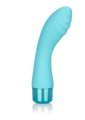 Eden Ripple Silicone Textured G-Spot Vibrator Waterproof - Blue - 6in