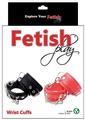 Fetish Play Wrist Cuffs Vegan Leather