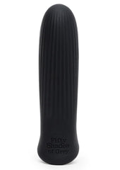 Fifty Shades Of Grey Sensation Rechargeable Silicone Bullet Vibrator - Black