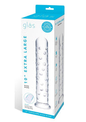 Glas Extra Large Glass Dildo - Clear - XLarge - 10 In