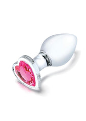 Glas Heart Jewel Glass Anal Training