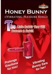 Horny Honey Bunny Vibro Cock Ring - Magenta/Pink