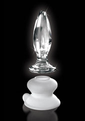 Icicles No. 91 Glass Anal Plug with Bendable Silicone Suction Cup