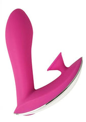 Infinitt Suction Massager Three Rechargeable Silicone Vibrator - Pink