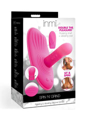 Inmi Spin N Grind Rotating and Vibrating Rechargeable Silicone Grinder Pad with Remote - Pink