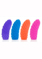 Intimate Play Silicone Finger Swirls Finger Massagers - Assorted Colors/Multicolor - 4 Pack