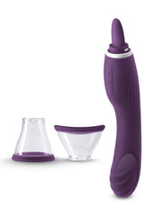 Inya Triple Delight Rechargeable Silicone Vibrator - Purple