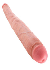 King Cock Tapered Double Dildo - Flesh/Vanilla - 16in