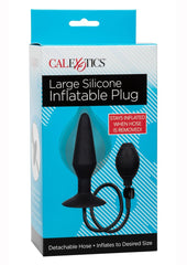 Large Silicone Inflatable Plug - Black - Large