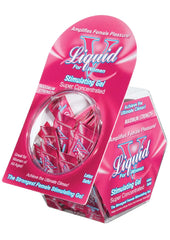 Liquid V Female Stimulating Gel - 50 Per Bowl