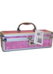 Lockable Vibrator Case - Pink - Medium/Small