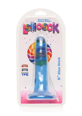 Lollicock Slim Stick Dildo - Berry Ice/Blue - 6in