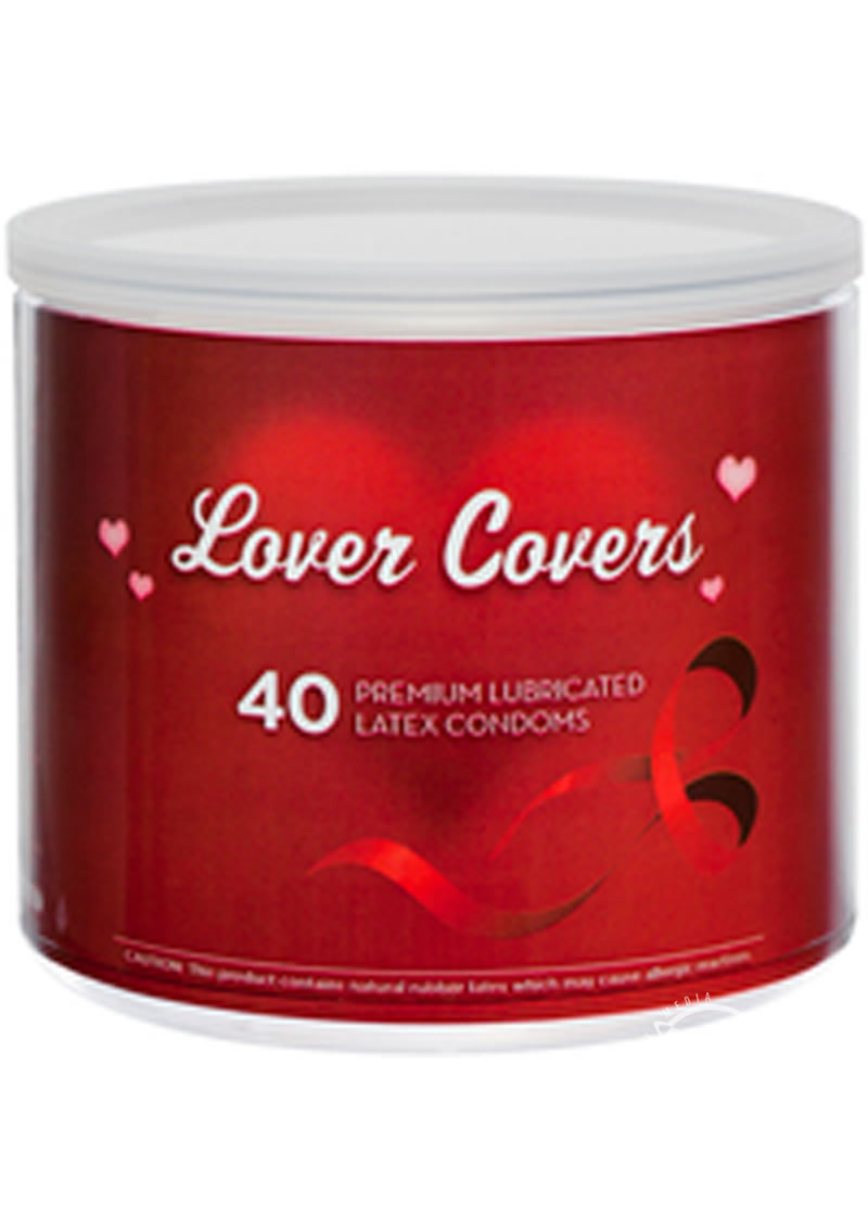 Lover Covers Mixed Lubricated Latex Condoms 40 Each Per Tin Can