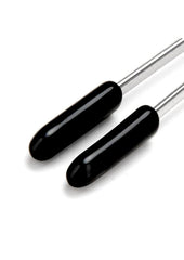 Lux Fetish Adjustable Tweezer Nipple Clips with Chain