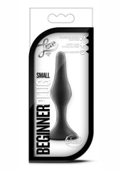 Luxe Beginner Silicone Butt Plug - Black - Small