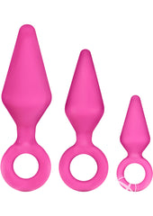 Luxe Candy Rimmer Anal Kit Silicone - Pink - 3 Piece Kit