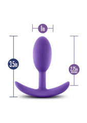 Luxe Wearable Vibra Slim Plug Silicone Butt Plug